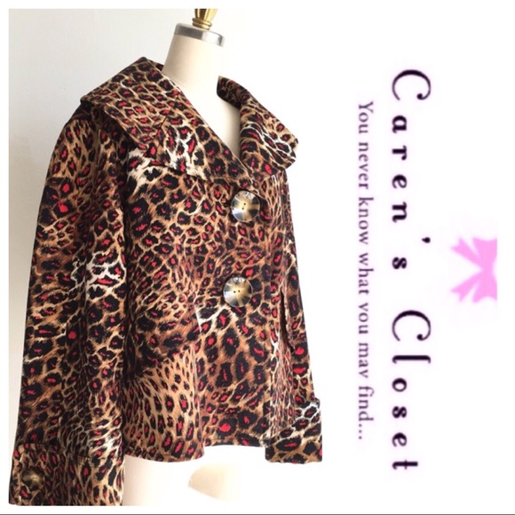Ellen Tracy Jackets & Blazers - SALE NWOT Ellen Tracy Leopard Cropped Swing Jacket